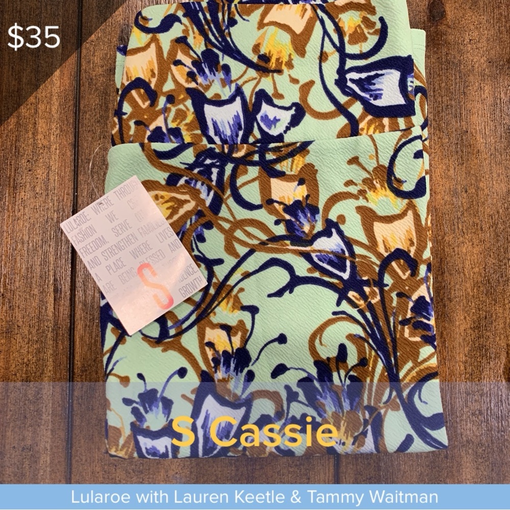 LuLaRoe Pink Polka Dot Cassie Skirt